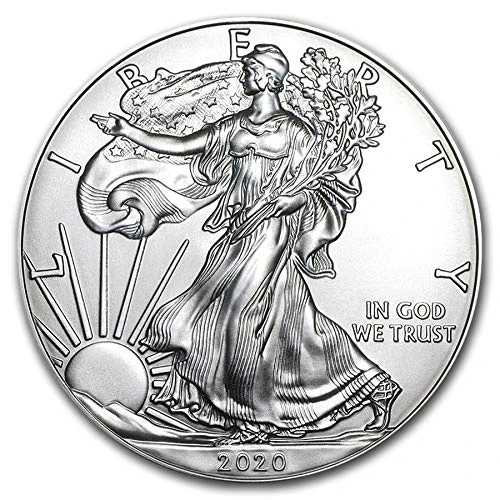 2020 American Silver Eagle, 1 oz Brilliant Uncirculated, front